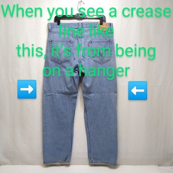 Levi's 505 Regular Fit Men 35x29 Straight Leg Mid-Rise Jeans Red Tag Vintage EUC - Picture 3 of 11